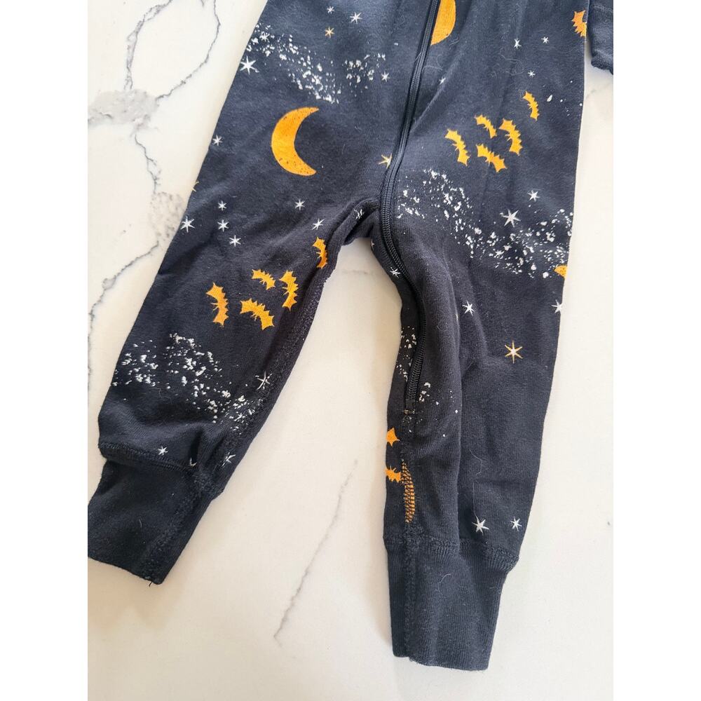 Hanna Andersson Organic Baby Zip Sleeper - Midnight Stars 18-24M - Picture 3 of 5